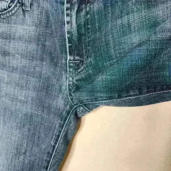 7 for all mankind women's medium wash low rise bootcut jeans size 28 - Picture 7 of 9